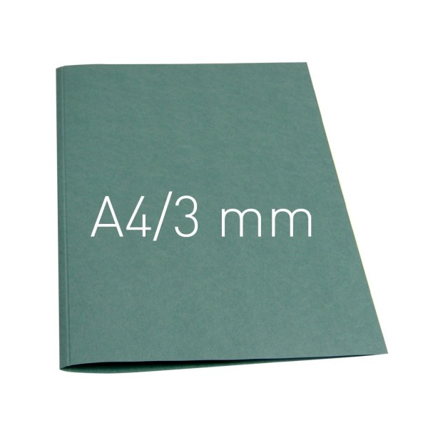 Okładka miękka Termookładki miękkie - Thermolinen plain (A4 pionowa) - 100 sztuk - zielony - 3 mm