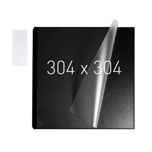 Okładka Okładka twarda z kieszenią laminacyjną - O.pouchCOVER Classic Duplex kwadratowa - 10 par - 304 x 304 mm - czarny