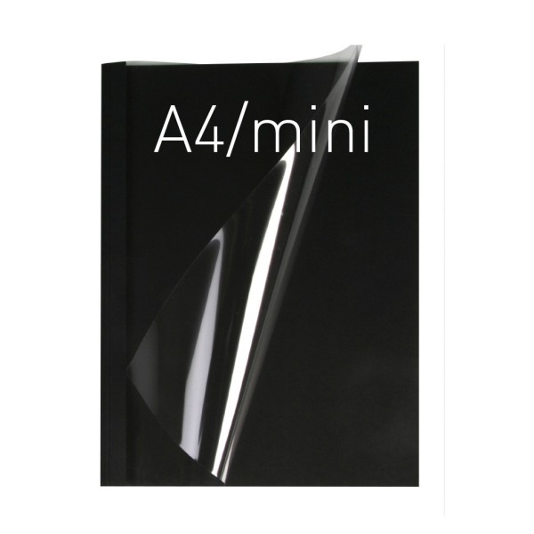 Okładka miękka Termookładki miękkie - Thermolinen (A4 pionowa) - 100 sztuk - czarny - mini