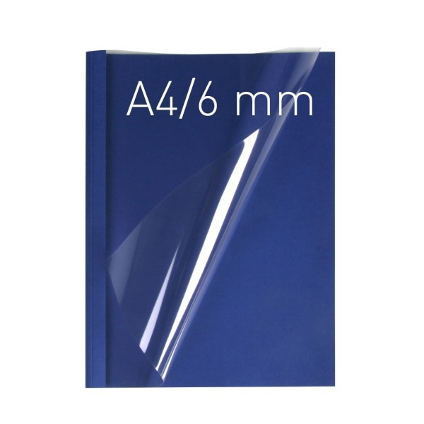 Okładka miękka Termookładki miękkie - Thermolinen (A4 pionowa) - 100 sztuk - granatowy - 6 mm