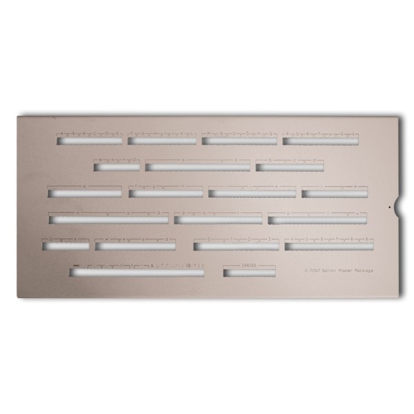 Czcionka O.FONT Nation Master Package - PL Standard 4 mm (5 kompletów w zestawie)