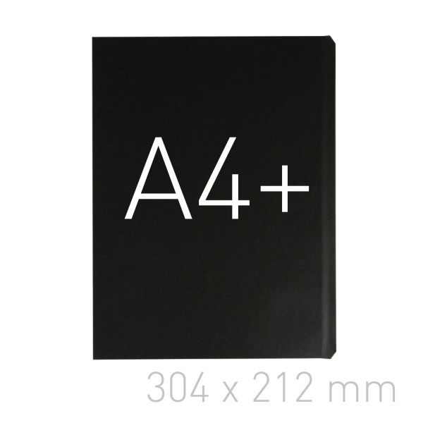 Hard cover - O.HARD COVER Modern 304 x 212 mm (A4+ portrait) - black - 10 pairs